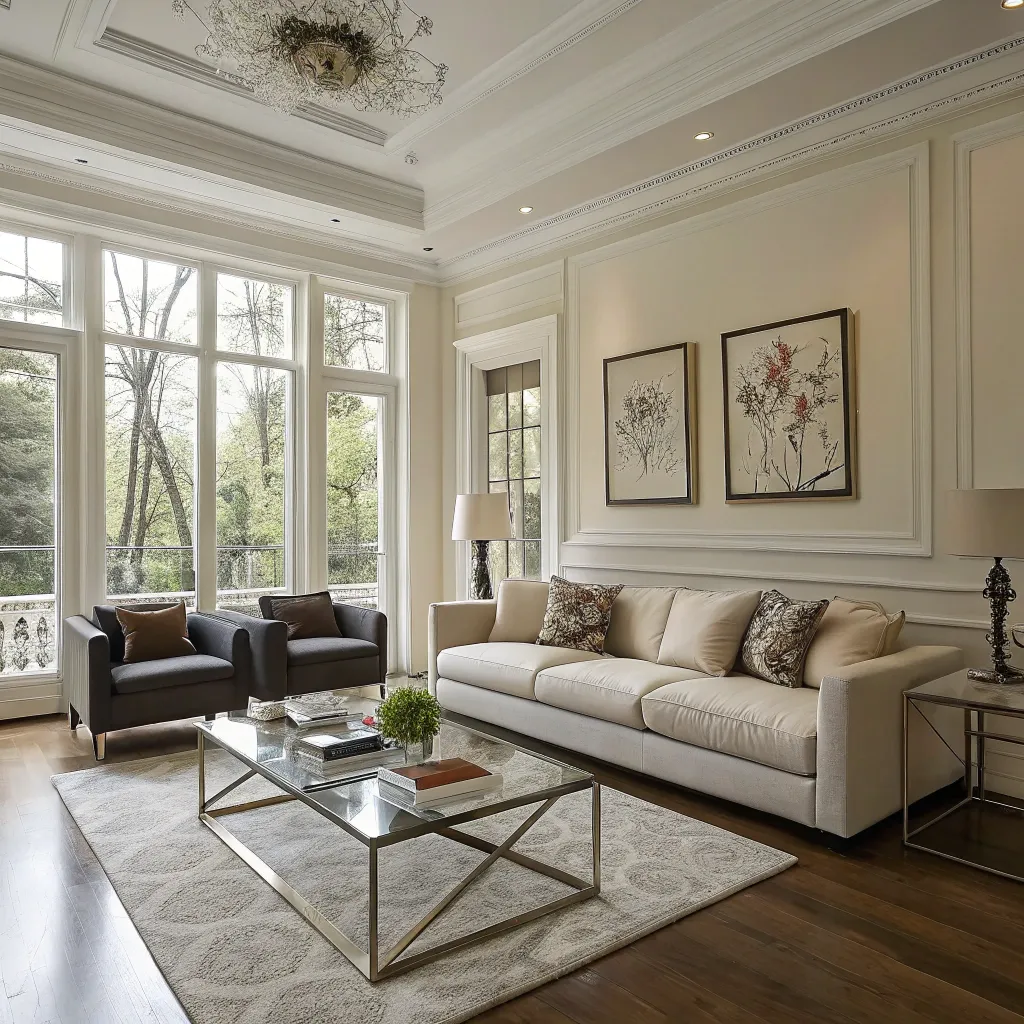 Spotless living room with elegant design